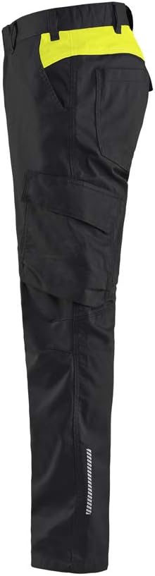 Blakläder Industrie Arbeitshose mit Stretch C50 Schwarz, Gelb, C50 Schwarz, Gelb