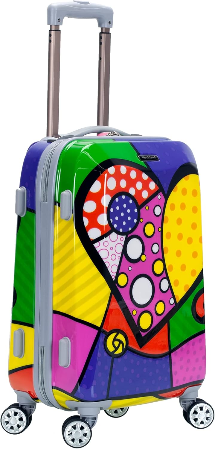 Rockland Departure Hartschalen-Koffer-Set mit Spinnrolle, 2-Piece Set (20/28) 2 Piece (20"/28") Herz