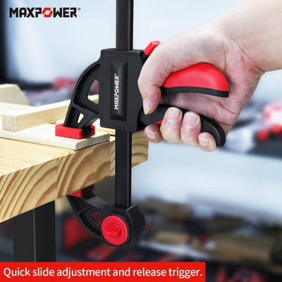 MAXPOWER 4-tlg. 150 mm 6-Zoll-Ratschenschraubenklemme für Holzarbeiten Modellbau-Stabklemmensatz 150