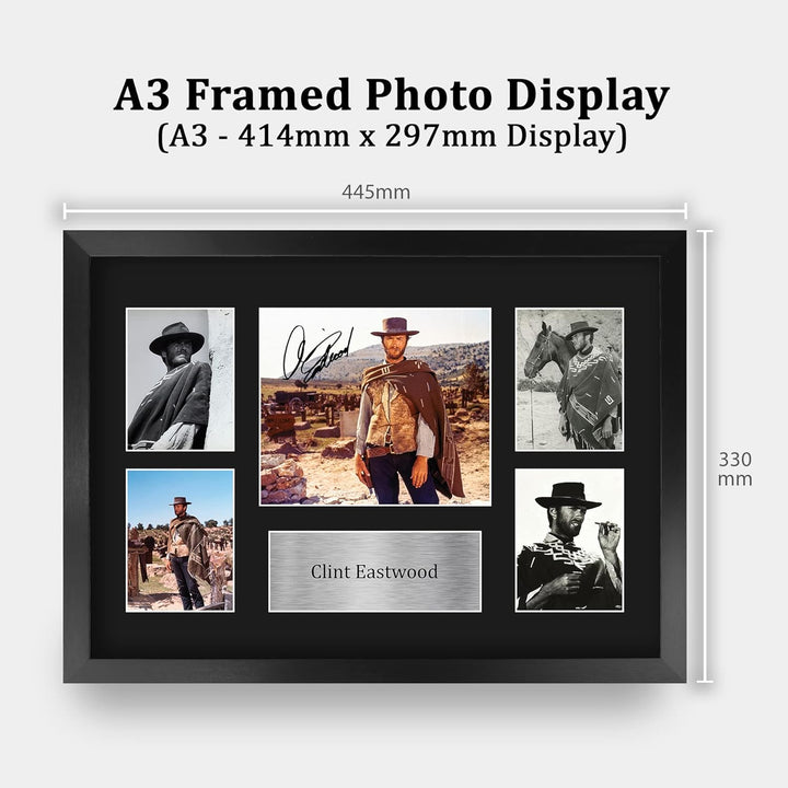 HWC Trading FR A3 Clint Eastwood Geschenke Gedruckt, Signiert Autogramm Bild Für Film-Erinnerungsstü