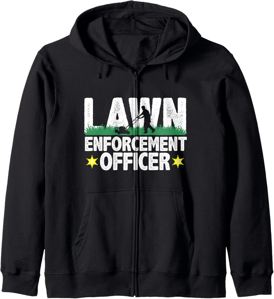 Lawn Enforcement Officer Lawnmower Funny Gardening Mower Kapuzenjacke