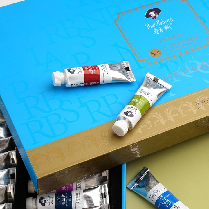 Paul Rubens Aquarellfarben, 36 Farben x 5 ml Tuben Caroline Studenten Wasserfarben mit Aufbewahrungs