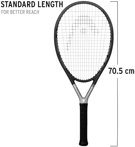 HEAD Ti.S6 Tennisschläger mit Saiten, besaitet 4 1/2" (