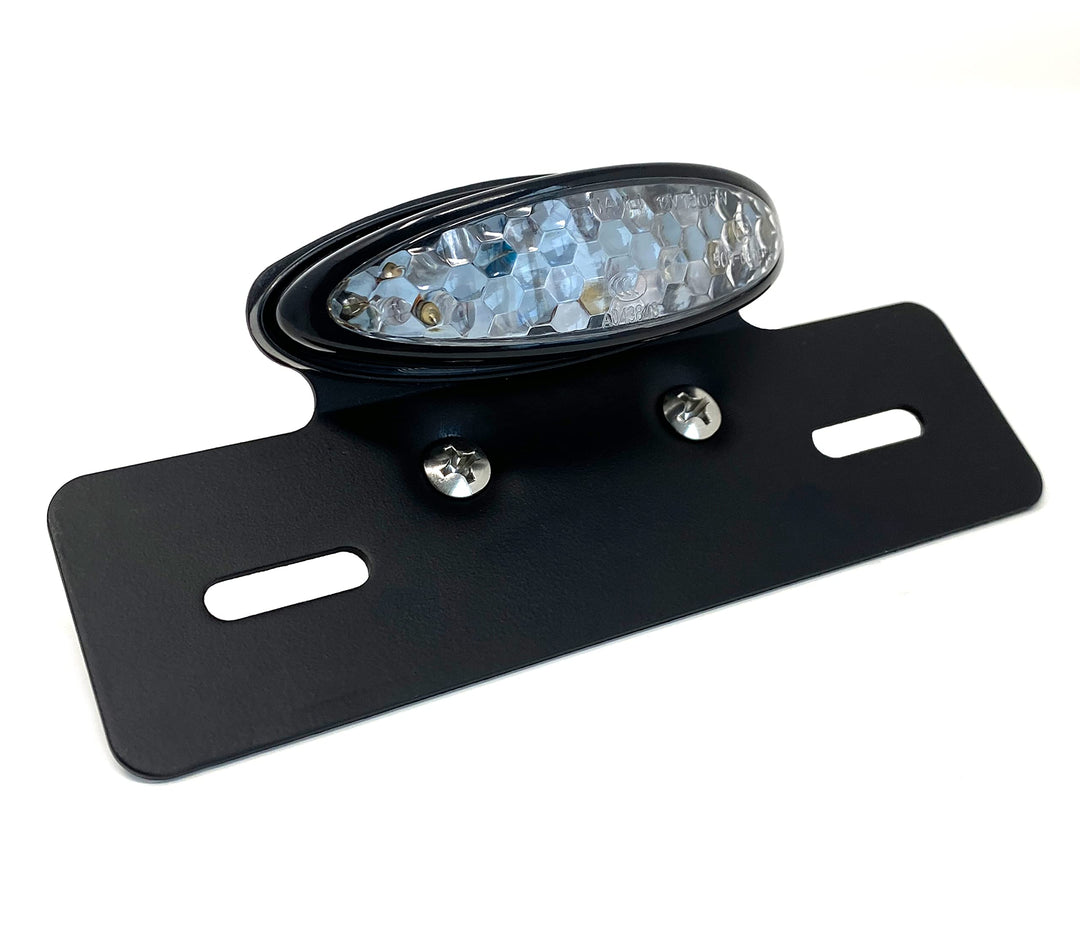 Alchemy Parts Schwarz Sehr Hell E-Geprüft Klarglas Rot LED Heck Bremsleuchte mit Nummernschild Numme