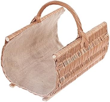 Kaminholzkorb aus Naturweide, oval (60 x 48 H: 35/48, naturel_jute) 60x48 H: 35/48 Natur_jute, 60x48