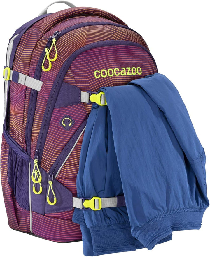 coocazoo Schulrucksack ScaleRale OceanEmotion, ergonomischer Tornister, höhenverstellbar mit Brustgu