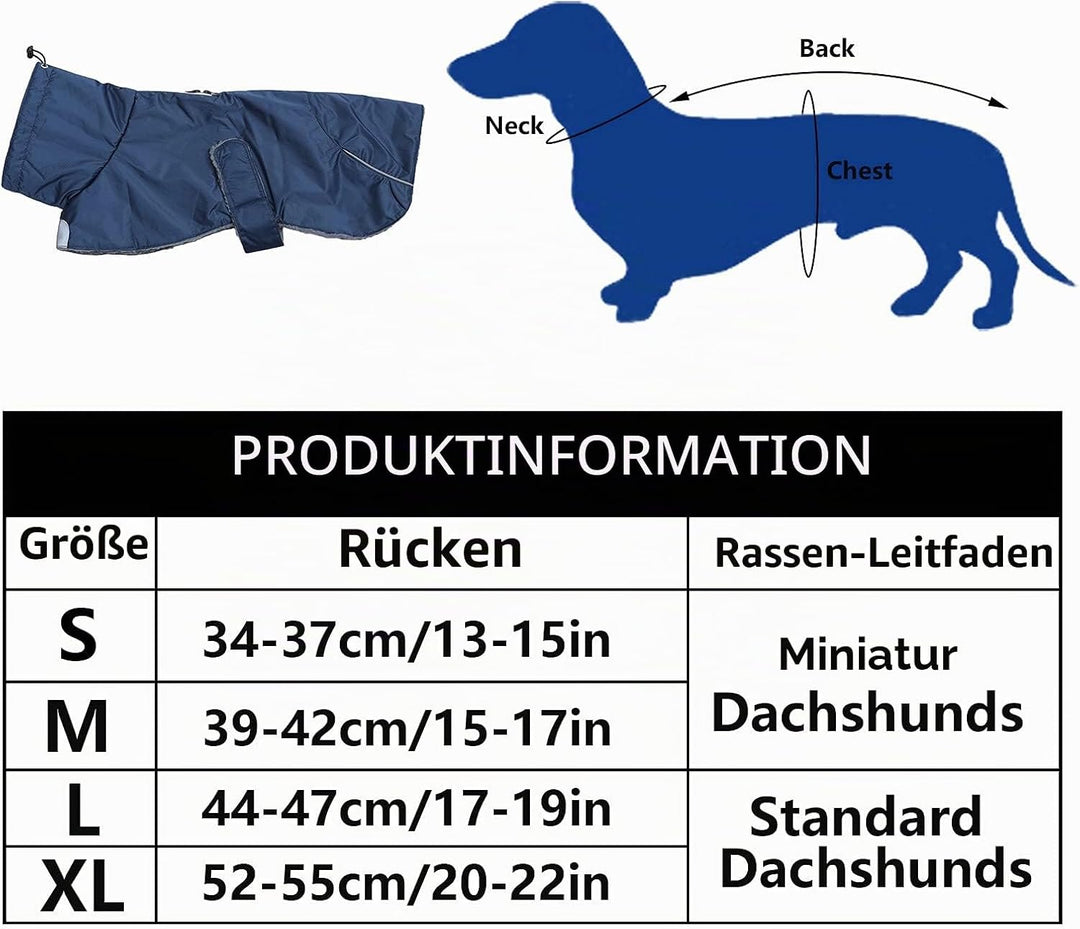 MOREZI Hundejacke ist eine wasserdichte, mit Fleece gefütterte Hundewinterjacke mit verstellbarem Gü