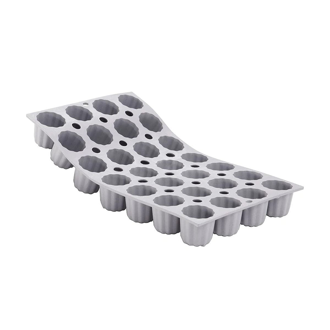 De Buyer Miniformen, Silikon, grau, 27.9 x 20.1 x 10.9 cm, 27.9 x 20.1 x 10.9 cm