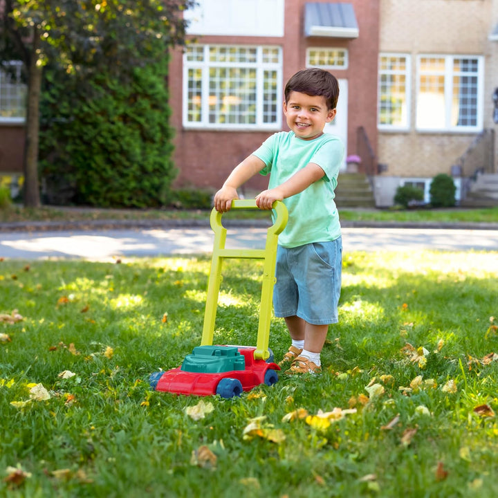 B. toys – Mini-Mäher – Spielzeug-Rasenmäher – Perlenbecher – Klassisches Schiebespielzeug für Kleink