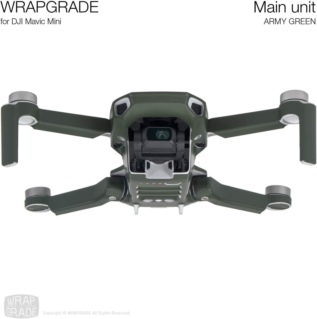 WRAPGRADE Skin kompatibel mit DJI Mavic Mini (Army Green), Army Green