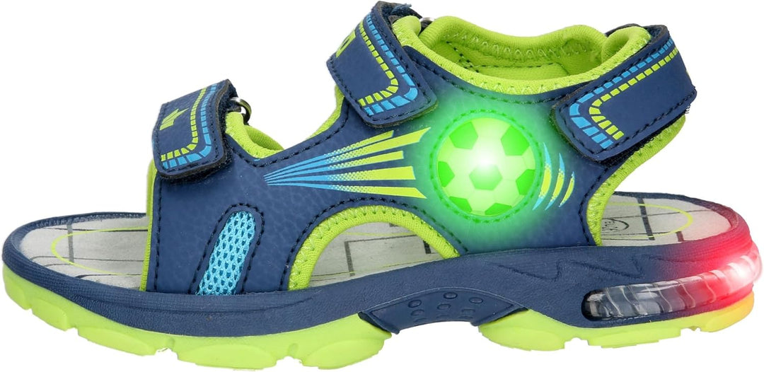 Lico Jungen Spotlight V Blinky Slingback Sandalen, 30 EU Marine Lemon Blau