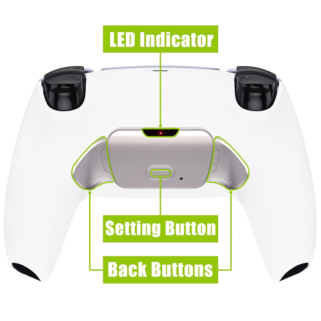 eXtremeRate Programmierbares Rise (RMB) Remap Kit für ps5 Controller BDM-030/040, Real Metal Buttons