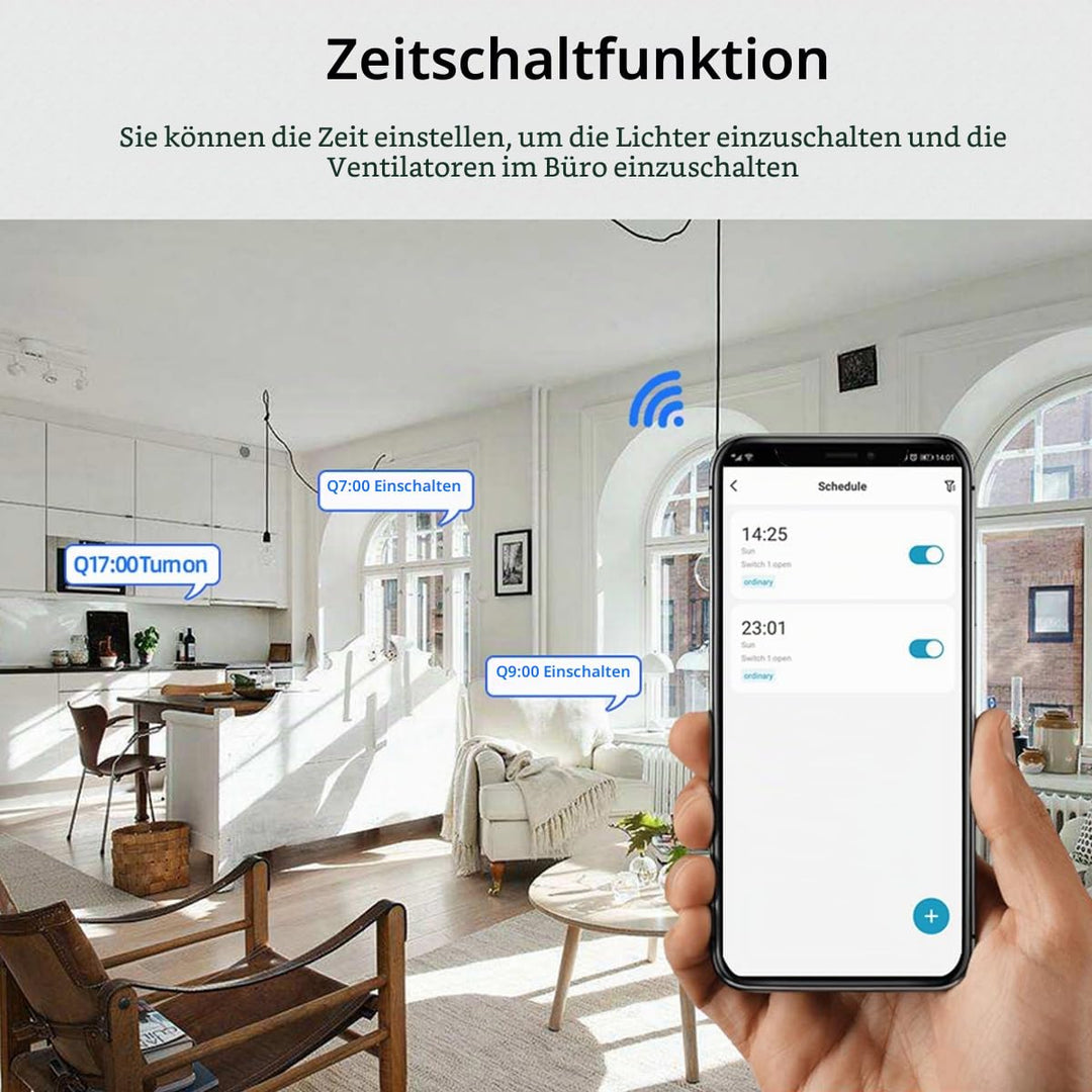 Wifi Elektrischer Linearantriebsregler, 2 Kanäle DC 12 V 24 V Wifi Smart Relaisschalter 2CH 7-32V, 2
