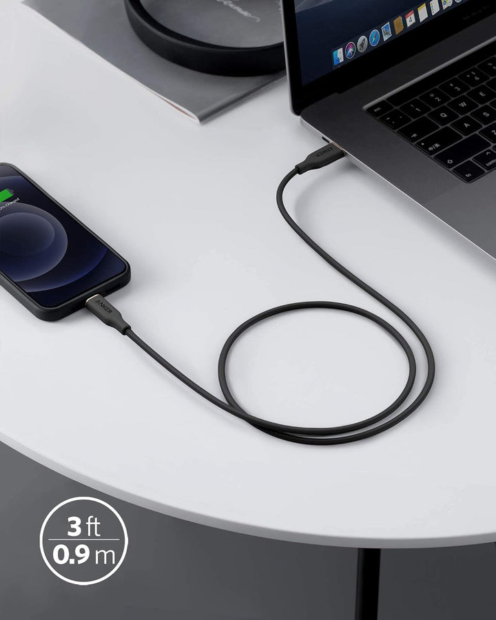 Anker Powerline III Flow, USB C Lightning Kabel, 90cm USB C auf Lightning Kabel kompatibel mit iPhon