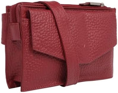 VOI Daisy Gürteltasche Leder Damen, Granat