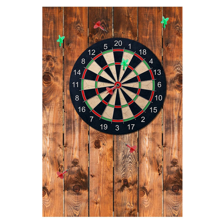 RANJIMA Holzmaserung Dartscheibe Wandschutz, Filz Dartboard-Wandschutz für Dartscheiben Selbstkleben