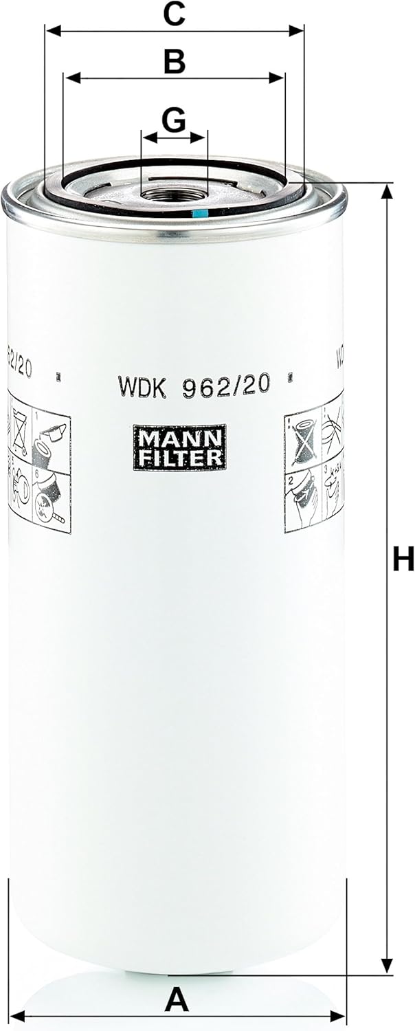 MANN-FILTER WDK 962/20 Ölfilter – Für Nutzfahrzeuge