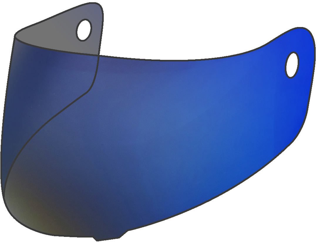 HJC HJ-31 verspiegeltes Visier (Iridium Blue,One Size)