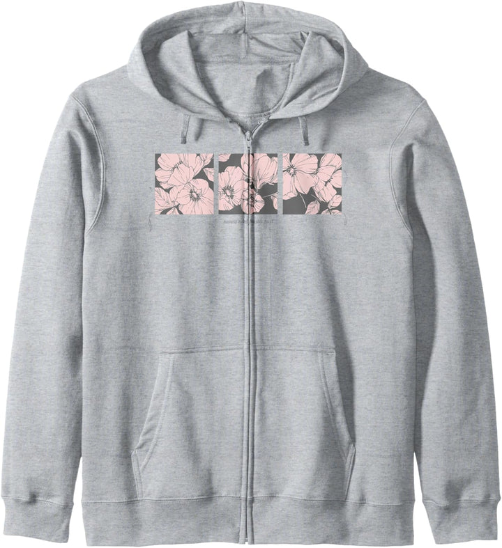 Trendy Boxed Flowers Kapuzenjacke
