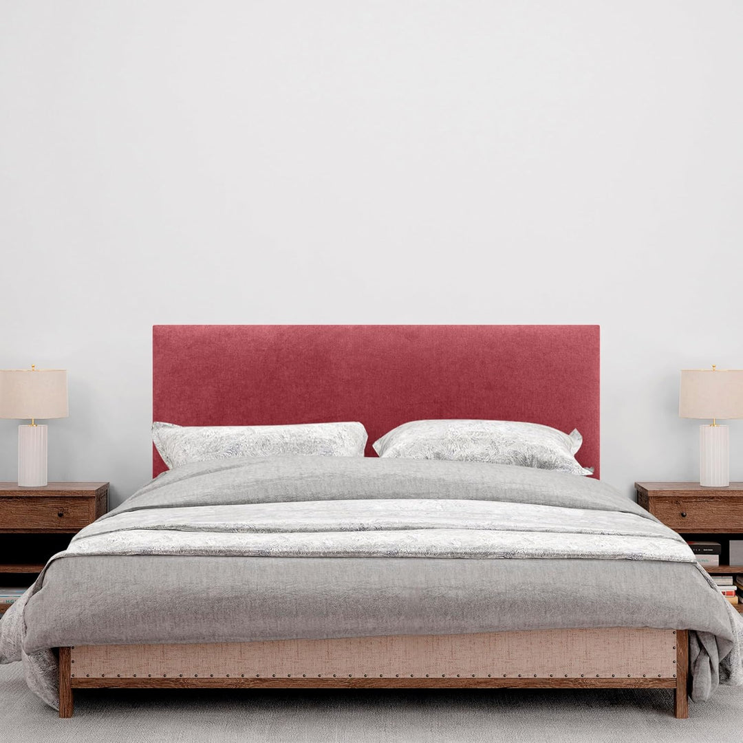 DHOME Kopfteil aus Kunstleder oder Stoff AQUALINE Glattes gepolstertes Kopfteil Luxusbett Kopfteil (