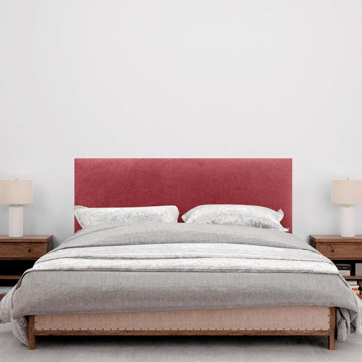 DHOME Kopfteil aus Kunstleder oder Stoff AQUALINE Glattes gepolstertes Kopfteil Luxusbett Kopfteil (