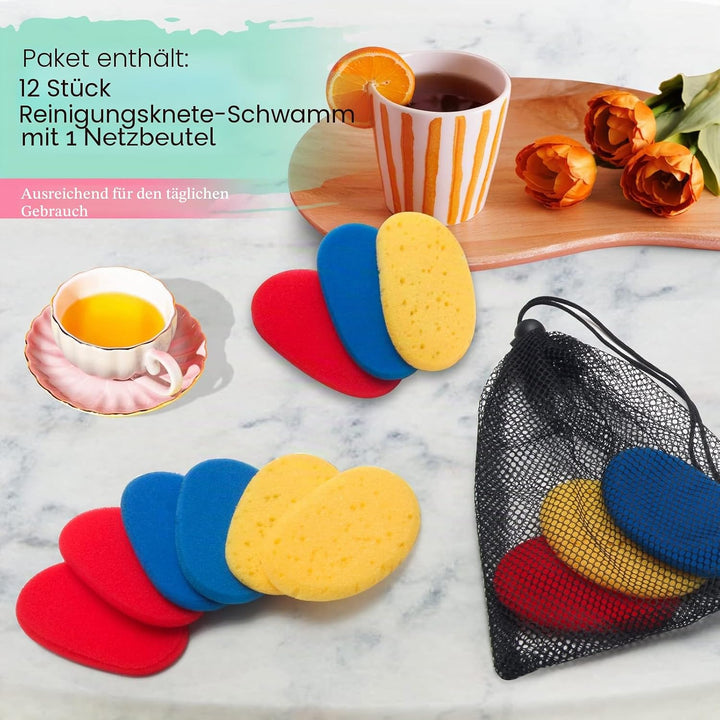 Boyistar Tonschwämme für Ton, Keramik-Schwämme zum Formen und Reinigen von Ton, Schwamm mit 3 Densit