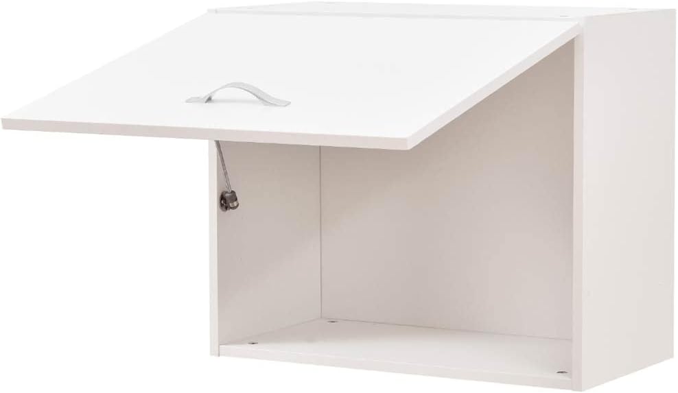 Shally Dogan Küchenhängeschrank mit Ribalto, Holz, Weiss, 60x32x49cm, Weiss