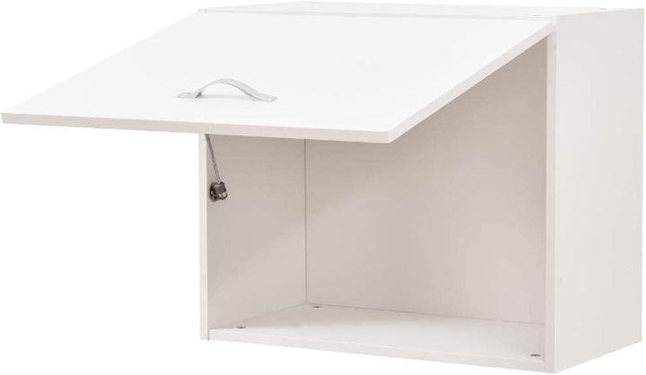 Shally Dogan Küchenhängeschrank mit Ribalto, Holz, Weiss, 60x32x49cm, Weiss