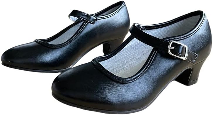La Senorita Spanische Flamenco Schuhe 24 EU Schwarz, 24 EU Schwarz