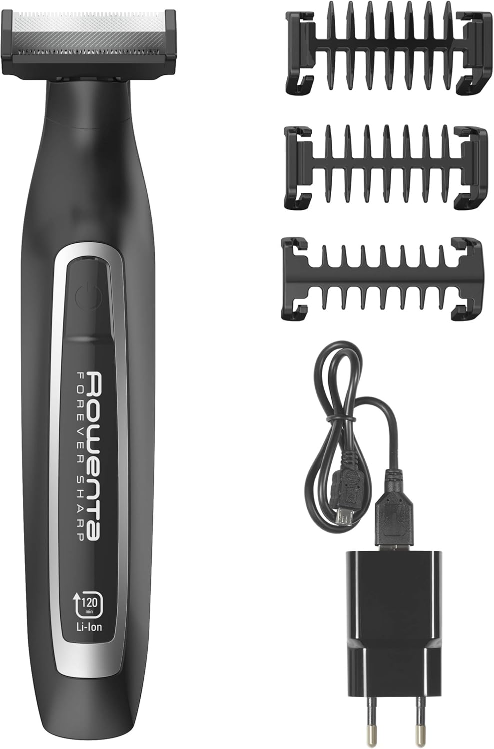 Rowenta Forever Sharp Bartschneider TN6000 | Einstellbare Bartlängen: 1, 3, 5mm | 120 Min. Laufzeit