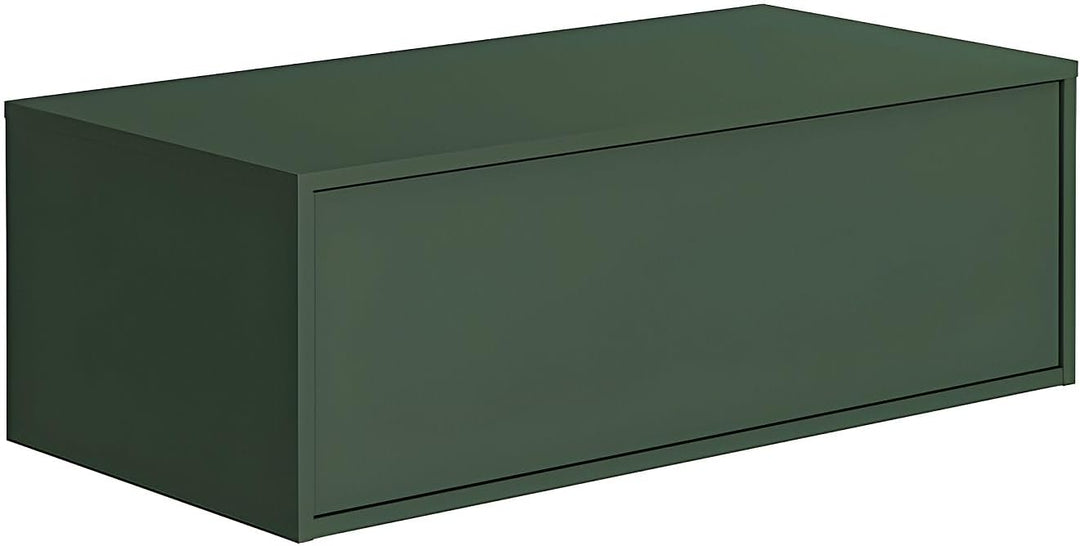 Vente-unique - Waschbeckenunterschrank hängend - Grün matt - 94 cm - TEANA II