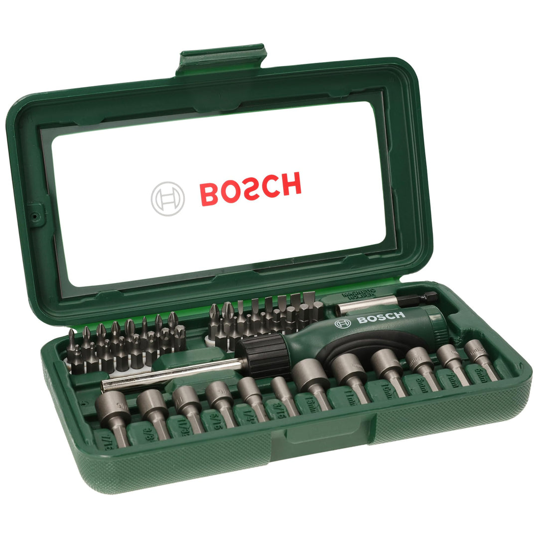 Bosch Professional Bosch 46tlg. Schrauberbit und Steckschlüssel-Set (PH-, PZ-, Hex-, T-, S-Bit, Zube
