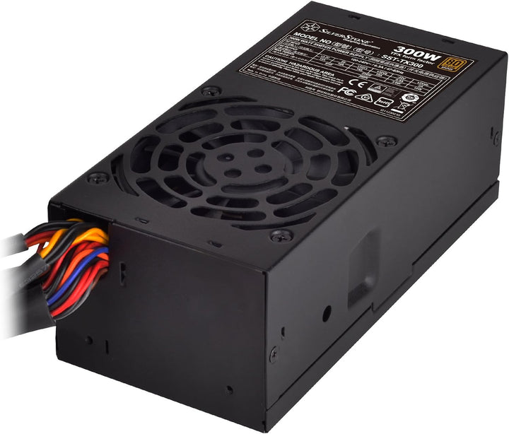 SilverStone SST-TX300 - TFX Serie, 300W 80 Plus Bronze geräuscharmes PC-Netzteil mit 80mm-Lüfter