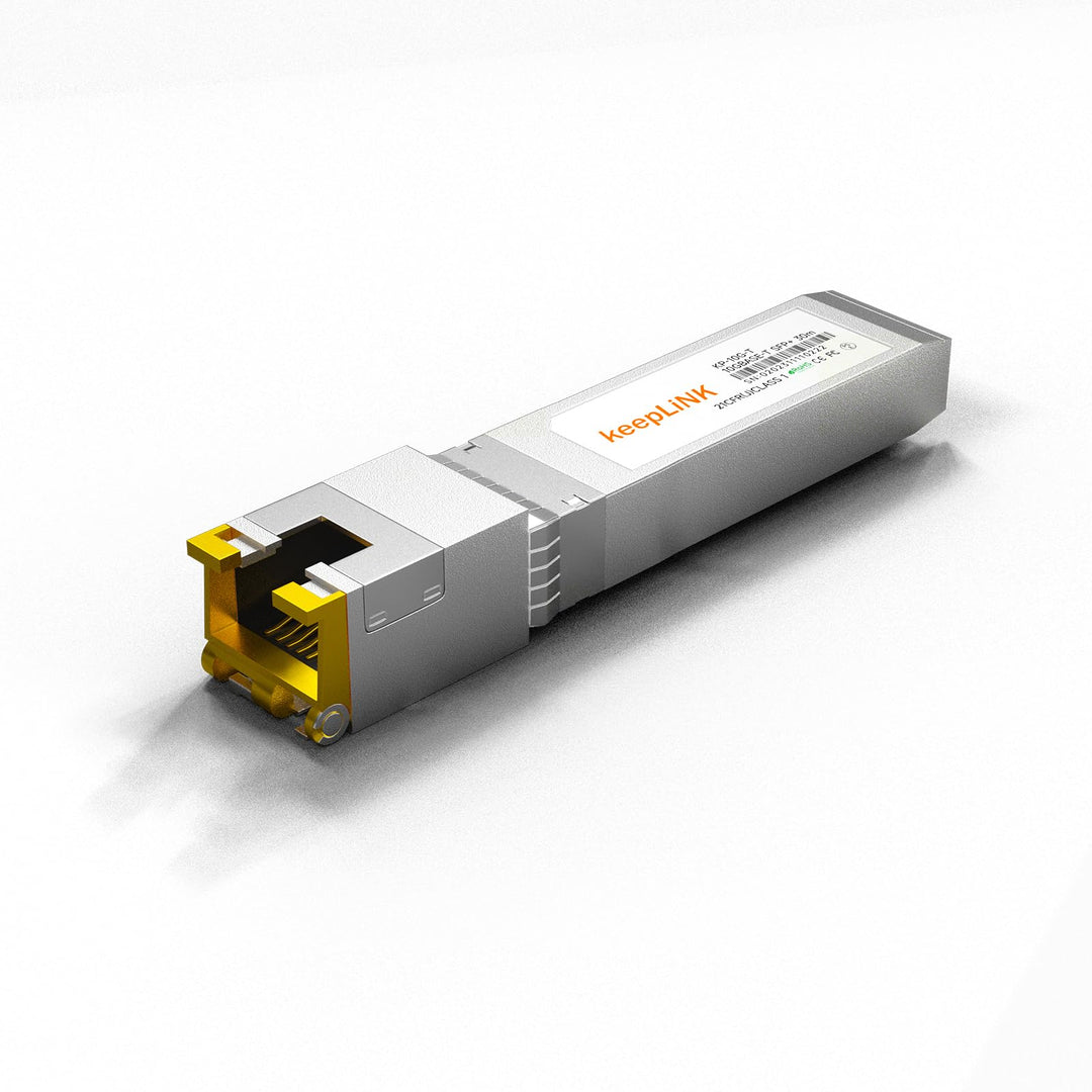 10GBase-T RJ45 SFP+ Modul, 10G Kupfer SFP+ Transceiver, Ethernet SFP Modul bis zu 30 Meter, Plug and