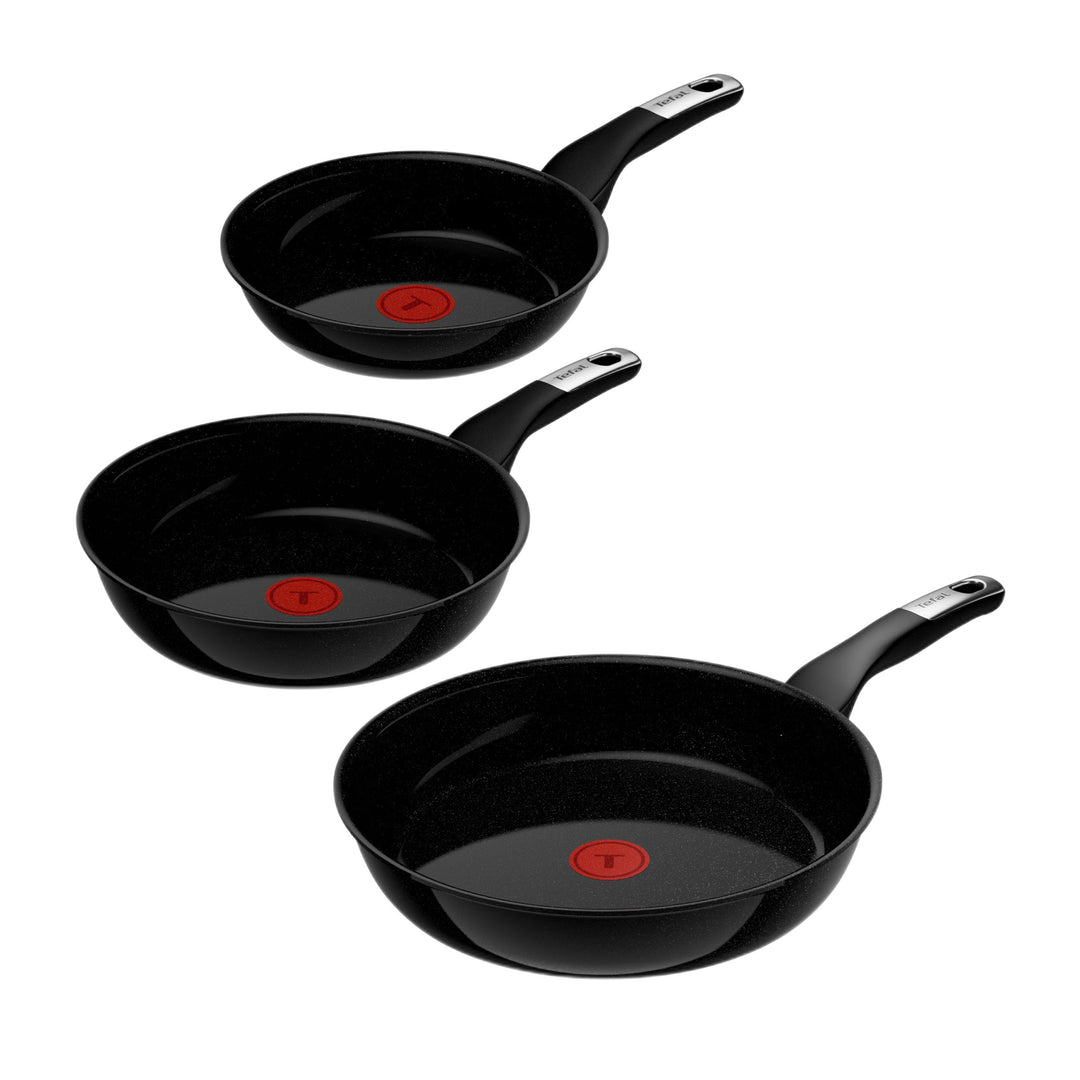 Tefal Explore On Keramik 3-tlg. Bratpfannen-Set 20/24/28 cm, leistungsstarke Antihaftkeramikversiege