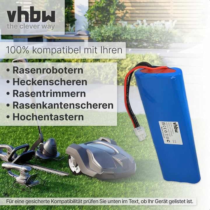 vhbw 2X Akku kompatibel mit Husqvarna Automower 220AC, G2 2004-2006, 230ACX, Solar Hybrid, 210C, 260