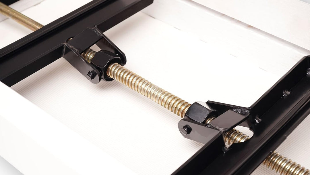 Classic Cantabile Pianobank Weiss-Hochglanz (Höhenverstellbar von 47-56cm, Spindelmechanik, Sitzfläc