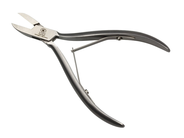 HK Manicure by Hans Kniebes - 13 cm gerade Eckenzange mit Doppelfeder - durchgestreckt - rostfreier