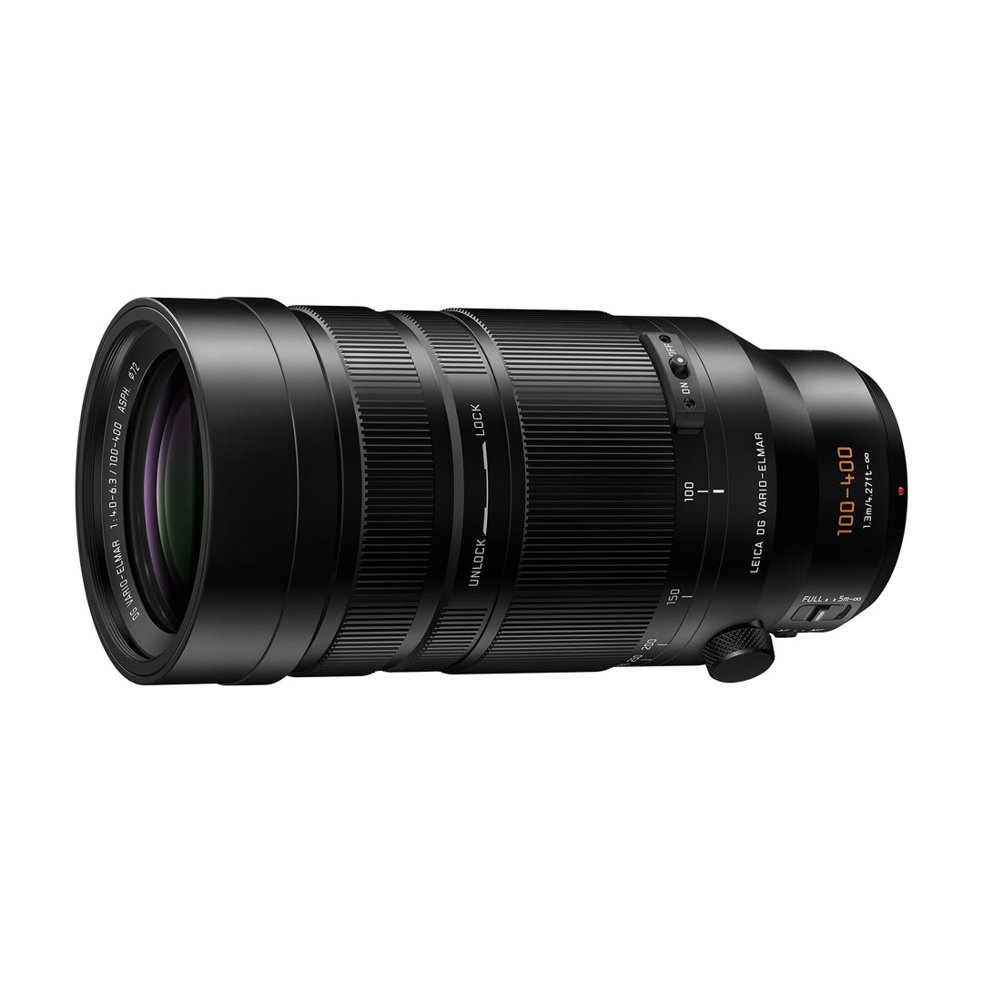 Panasonic Lumix H-RSA100400E Leica DG Vario-Elmar 100-400 mm Ultra Zoom F4.0-6.3 Objektiv, Micro Fou