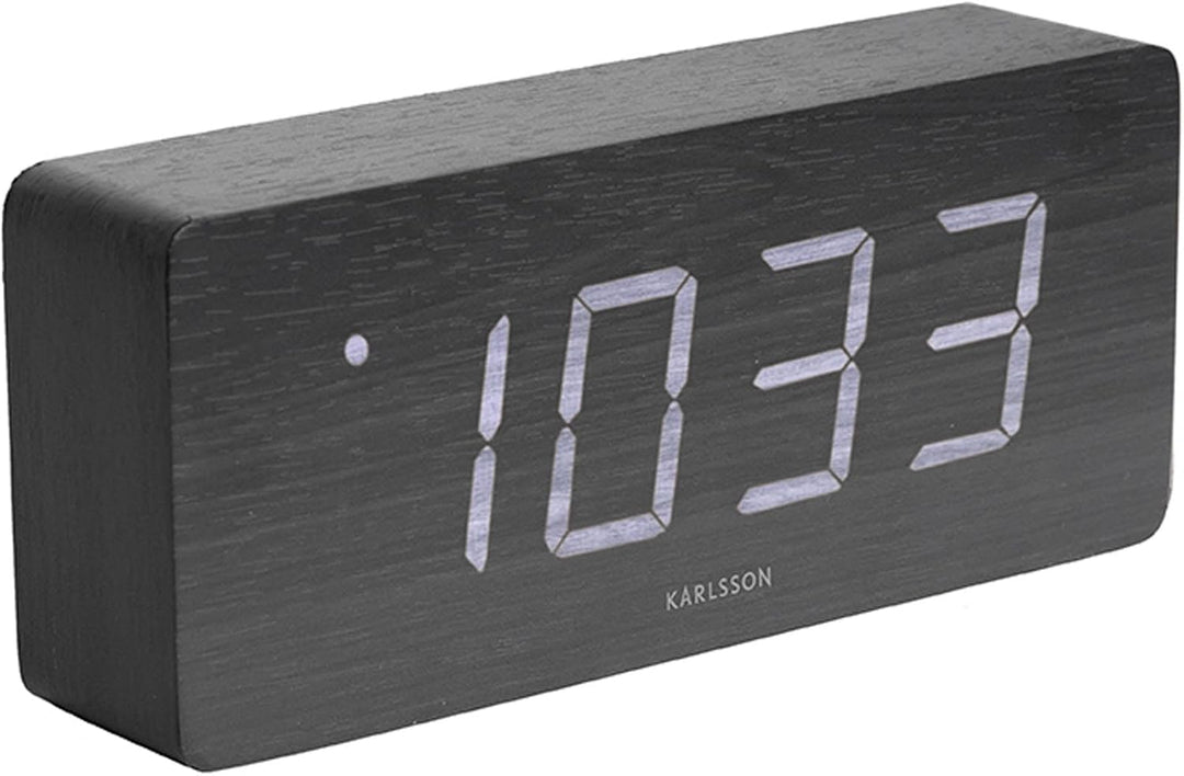 Karlsson Digitaler Wecker KA5654BK Schwarz, Schwarz