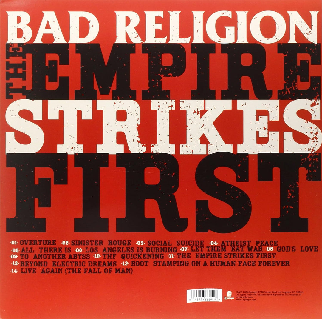 Empire Strikes First, Vinyl