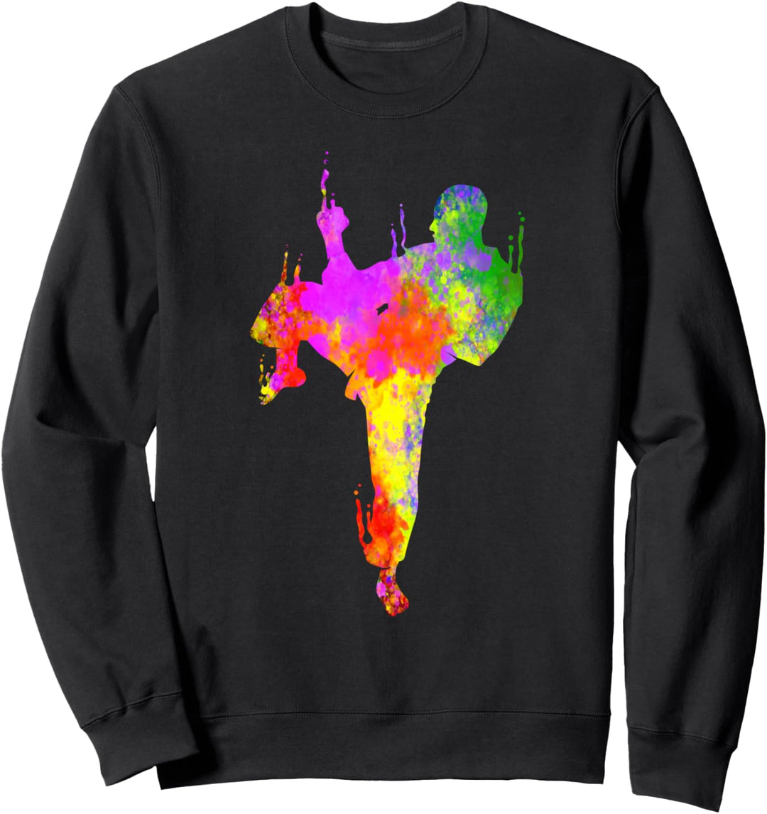 Jiu Jitsu Farbspritzer Kinder Jujitsu Judo Mama Sweatshirt
