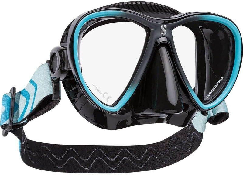 Scubapro Synergy Twin Trufit Scuba Diving Mask schwarz/silber (BLK/SILVER MIRROR), schwarz/silber (B