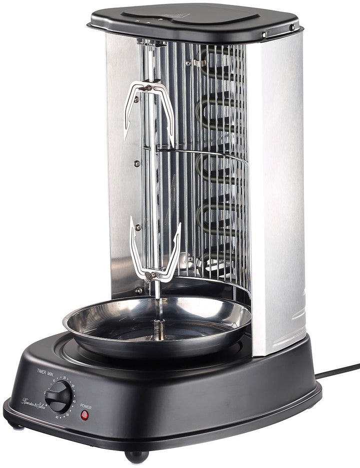 Rosenstein & Söhne Gyrosgrill: Döner- und Gyros-Grill, 2.000 Watt, Mittelspiess mit Spiessgabeln, Ti