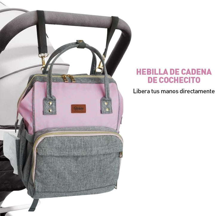 Wasserdichte Tasche für Kinderwagen, mit tragbarer Wickelunterlage, multifunktionaler Rucksack für K