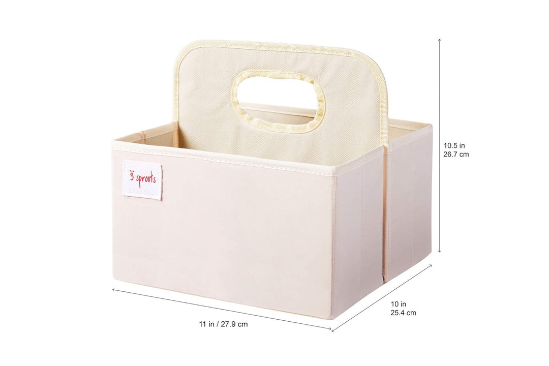 3 Sprouts - Wickeltasche Organizer - Baby Windel Caddy für Wickelutensilien - Wickelkorb & Wickelorg