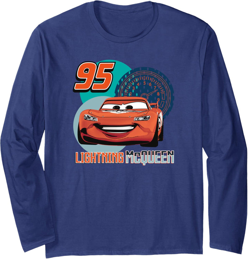 Pixar Cars Speedy Lightning McQueen Langarmshirt