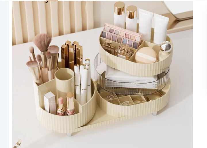 Kosmetik Make Up Organizer Schminke 360° Kosmetik Aufbewahrung Makeup Pinsel Organizer für Skincare