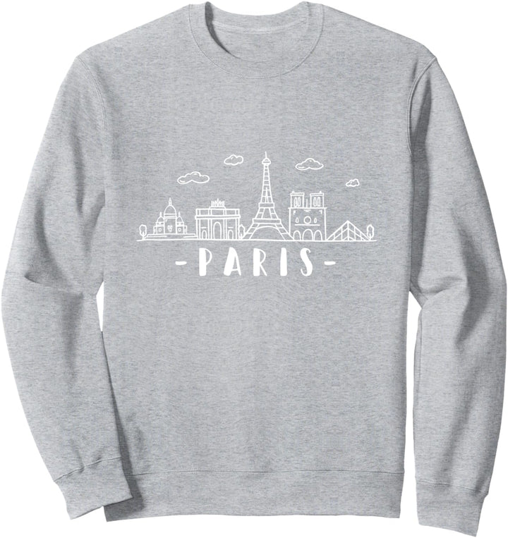 Paris Eiffelturm Zeichnung Sweatshirt