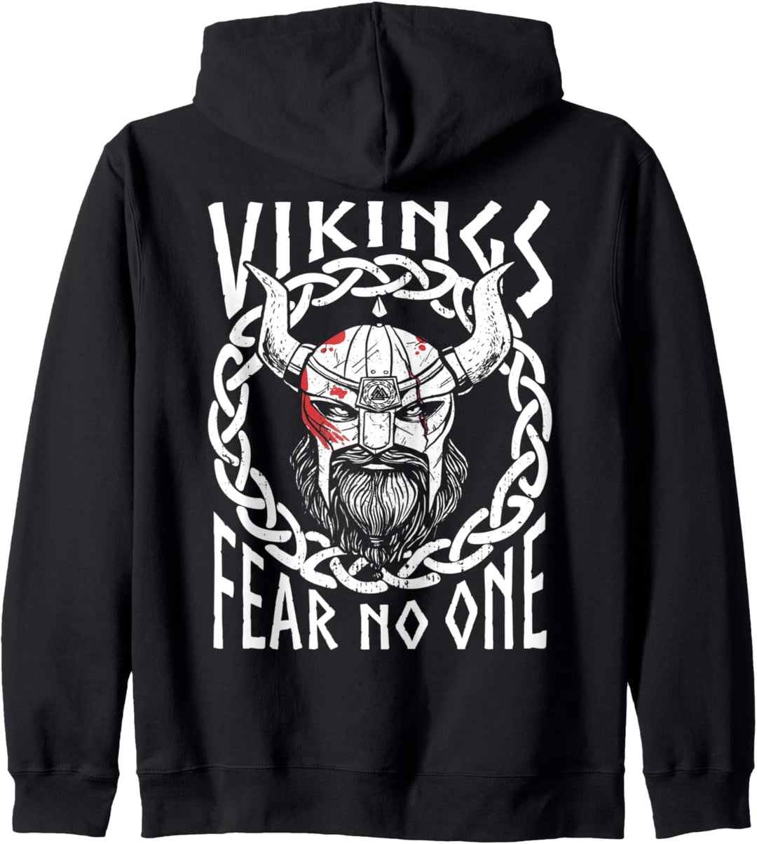 Nordische Mythologie I Vikings Fear No One I Wikinger Spruch Kapuzenjacke